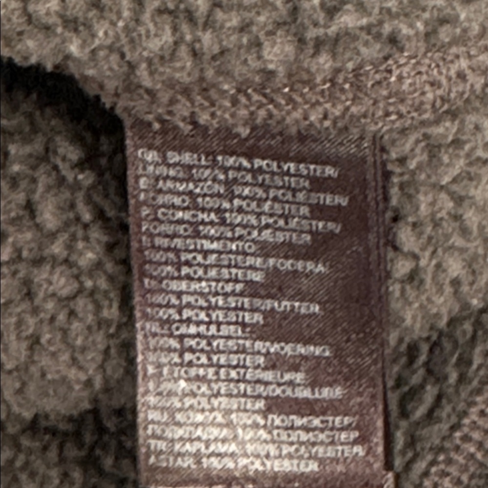 The North Face Charcoal Gordon Lyons Fleece Quarter Zip Jacket Mens Size Medium - Picture 13 of 14